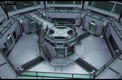 Sci-fi Lab, Scp Laboratory, Sci Fi Machine, Scifi Laboratory, Lab Concept Art, Scifi Lab, Futuristic Machine, Lab Building, Futuristic Lab