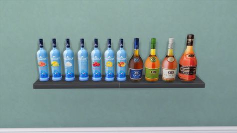 Alcohol Bottles | Bill L on Patreon Sims 4 Alcohol, Pinnacle Vodka, Sims 4 Cc Patreon, Brandy Bottle, Cc Patreon, Alcohol Bottles, Sims 4 Collections, Sims 4 Cc, Sims 4 Mods