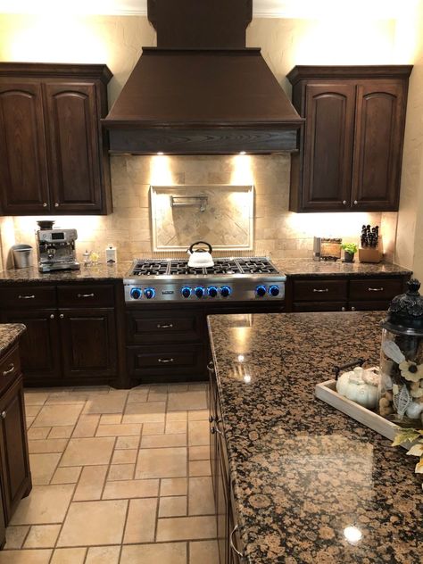 Chef Kitchen Update Chef Kitchens, French Door Oven, Chef Kitchen, Pot Filler, Icing On The Cake, Vent Hood, Gas Cooktop, Chefs Kitchen, Kitchen Paint