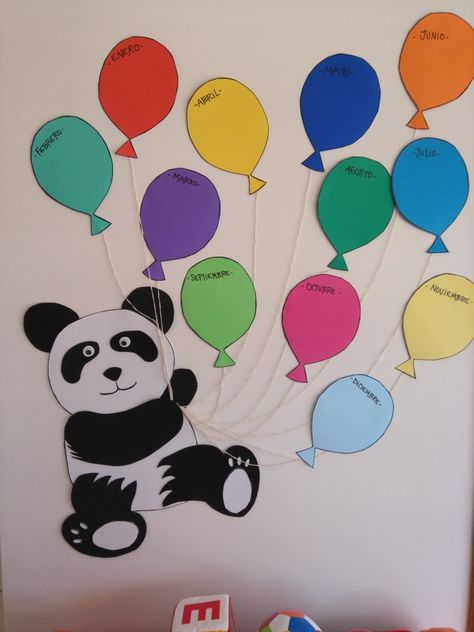 Pg Class Decoration Ideas, Panda Classroom Decorations, Panda Bulletin Board Ideas, Panda Classroom Theme, Magic Words Classroom Decoration, Preschool Birthday Board, Panda Classroom, Birthday Chart Classroom, Birthday Display In Classroom