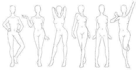 Some poses I did when I was too lazy to do anything else.   +PSD file includes linearts on a separate layer. You can use them as adoptable bases or wherever else you like. Please credit me! Pa... Drawing Body Poses, Body Sketches, Anatomy Sketches, Body Reference Drawing, Body Pose Drawing, Standing Poses, Poses References, Figure Drawing Reference, Body Drawing