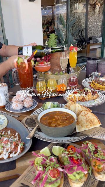 Mexican Brunch Restaurant, Mimosa Restaurant, Mimosa Flight, Scottsdale Restaurants, Phoenix Food, Mexican Brunch, Really Good Food, Brunch Club, Brunch Restaurants