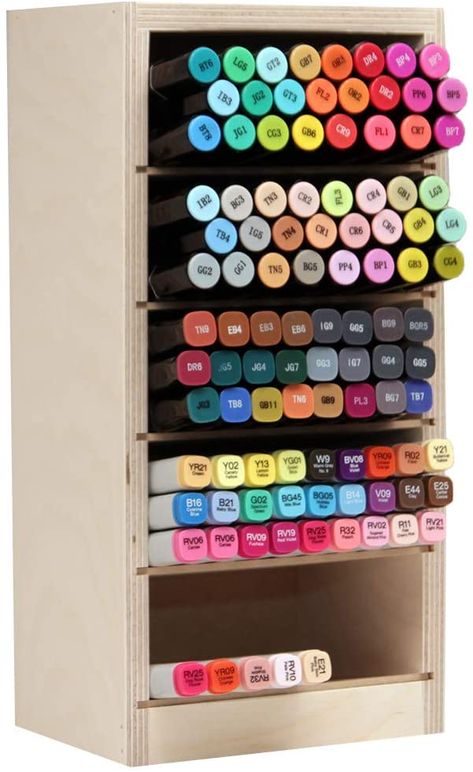 Amazon.com: Stamp-n-Storage Marker Holder, Marker Nook Marker Holder, Spectrum Noir Markers, Marker Storage, Plastic Organizer, Art Corner, Art Storage, Copic Markers, Amazon Art, Crafts Sewing