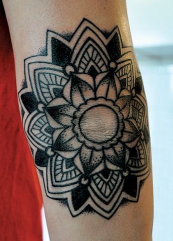 See a new tat in my future! With some changes of coarse Mandala Arm Tattoo, Inner Elbow Tattoos, Dotwork Tattoo Mandala, Mandala Flower Tattoos, Ying And Yang, Elbow Tattoo, Elbow Tattoos, Full Sleeve Tattoos, Mandala Tattoo Design