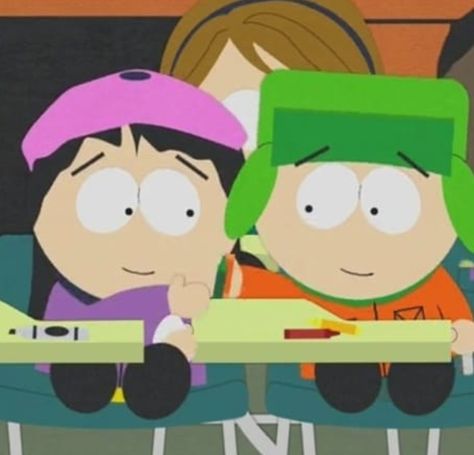 Kyndy Southpark, South Park Duos, Kyle And Wendy Matching Pfp, Kyle X Wendy, Kyle And Wendy, South Park Wendy, Wendy Testaburger, Duo Halloween Costumes, Kyle Broflovski