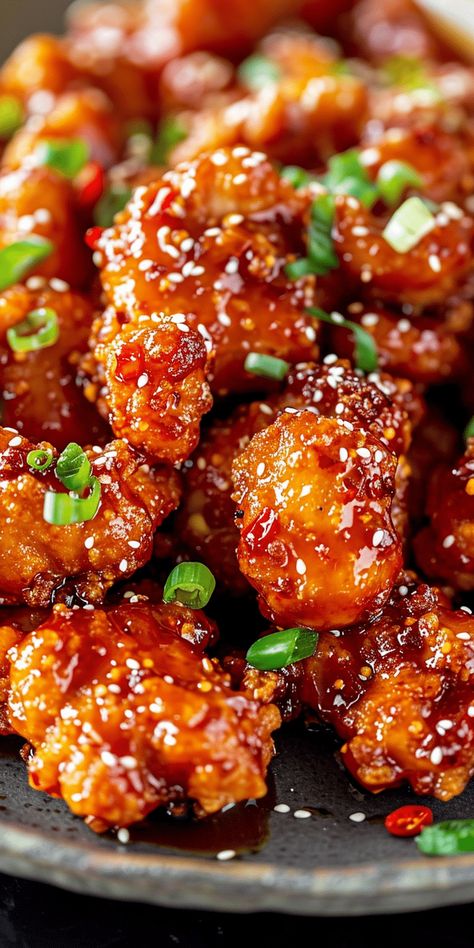 Sweet & Spicy Korean Fried Chicken [45 Minutes] – Chasety Fried Chicken Wallpaper, Spicy Korean Food, Glass Noodles Recipe, Gochujang Recipe, Spicy Honey Chicken, Korean Fried Chicken Recipe, Homemade Fried Chicken, Homemade Chinese Food, Fried Chicken Recipe