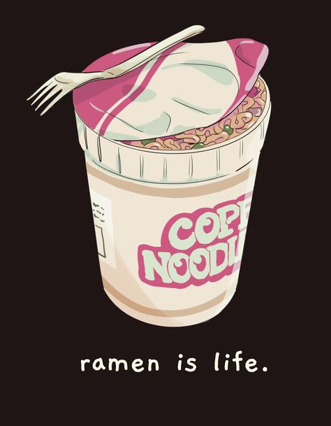 This is the "ramen is life." aesthetic graphic. Ramen Aesthetic Wallpaper, Ramen Wallpaper Aesthetic, Ramen Wallpaper, Ramen Aesthetics, Ramen Aesthetic, Oc Inspiration, Anime Food, Life Aesthetic, Gummy Bear