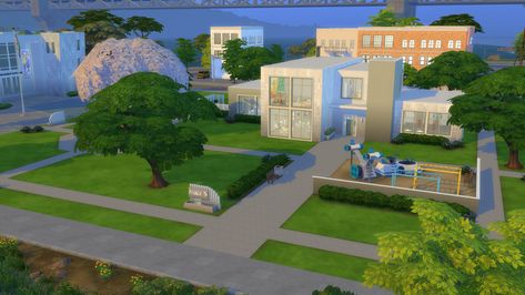 Recreation center The Sims 4 Growing Together, Sims 4 Growing Together, Sims 3 Traits, Gender Neutral Bathrooms, Sims 3 Worlds, Sims 2 Games, Sims Medieval, Sims Stories, Sims 4 Traits