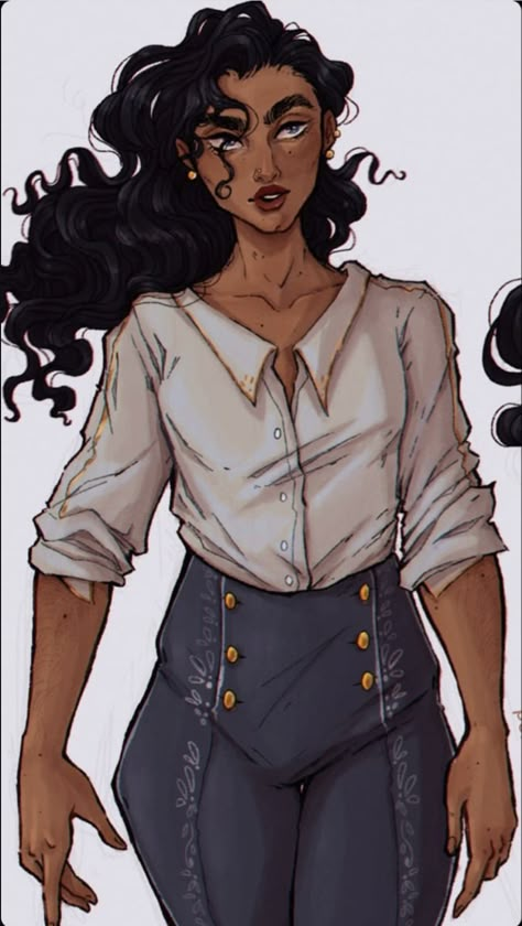 Dark Curly Hair, King Of Scars, Characters Female, Curly Hair Women, Pirate Woman, Black Characters, Shadow And Bone, Arte Sketchbook, Arte Inspo