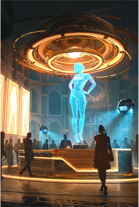 #Digital2D #Digital3D #MixedMedia #ConceptArt #EnvironmentalConcept #Lighting #GameArt #NoAI #Art #VFX #VisualDevelopment #Environment #DigitalArt #ArtDirection #2D #3D #ArchitecturalConcepts #Atmosphere #Hologram #Casino #Ardeco #Crowd #Drones #Sci-Fi #Girls #Сoncept #Cyber #Virtual #Lobby Cyberpunk Hologram Concept Art, Space Casino Concept Art, Sci Fi Nightclub, Art Deco Sci Fi, Hologram Concept Art, Sci Fi Luxury, Casino Concept Art, Hologram Cyberpunk, Cyberpunk Casino