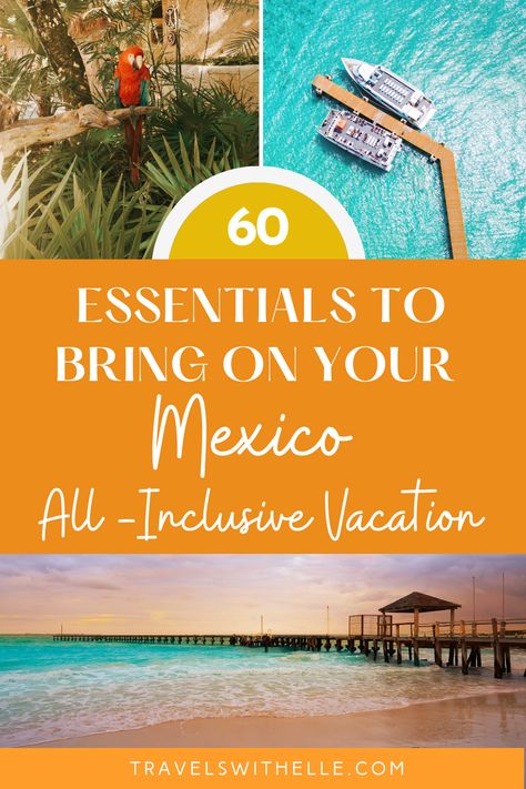 All-Inclusive Packing List Mexico All Inclusive Packing List, Packing List For Mexico, All Inclusive Mexico, Mexico Packing List, Mexico Vacation Outfits, Cancun All Inclusive, Pack Like A Pro, Mexico Trip, Trip To Mexico