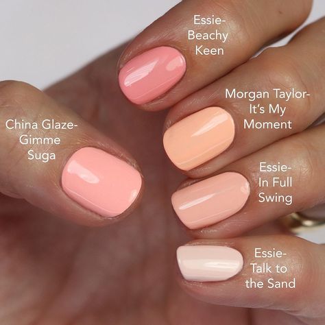 You can’t ever go wrong with peach/coral polishes! 🍑❤️ We are finally getting to warmer weather here and these are some I’m pulling out to … | Instagram Spring Gel Nails Ideas, Uñas Color Coral, Coral Gel Nails, Nail Colors Spring, Peach Colored Nails, Peach Nail Polish, Pretty Nail Colors, Peach Nails, Toe Nail Color