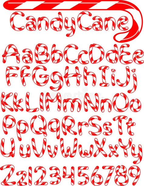 Candy Cane Alphabet/eps stock vector. Illustration of candies - 11625507 Halloween Fonts Alphabet, Illustrated Alphabet, Alphabet Lettering, Candy Cane Lane, Christmas Alphabet, Halloween Fonts, Hand Lettering Alphabet, Lettering Alphabet Fonts, Alphabet Fonts