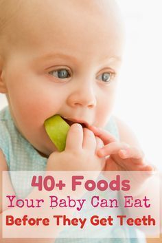 A mom shares her advice on food to feed your precious little ones before their teeth come in. The good news is you can still treat your baby to delicious foods! Baby Finger Foods, Newborn Hacks, Diy Bebe, Baby Weaning, Baby Eating, Homemade Baby, Baby Led Weaning, Baby Time, Everything Baby