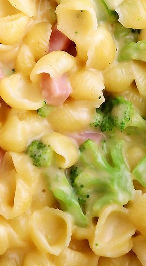 Broccoli Shells And Cheese, Ham And Broccoli, Shells And Cheese, Cheese Stuffed Shells, Toddler Meals, Pork Recipes, Mac And Cheese, Casserole Recipes, Yummy Dinners