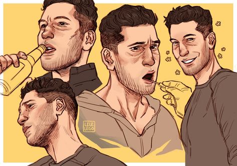 Frank Castle Drawing, Matt Murdock X Frank Castle Fanart, Frank Castle Fanart, Castle Fanart, Rhys Borderlands, Shane Walsh, Frank Castle Punisher, Facial Proportions, Frank Castle