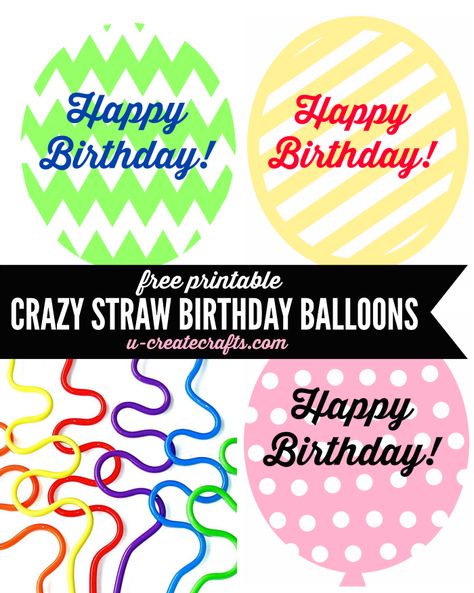 Crazy Birthday Balloon Printables for jumbo silly straws - great birthday gift ideas! Birthday Care Package Ideas, Classroom Birthday Gifts, Primary Teachers Gifts, Birthday Care Package, Birthday Straws, Crazy Birthday, Care Package Ideas, Crazy Straws, Birthday Care Packages