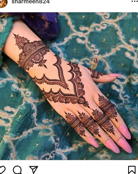 Finger Mehndi, Back Hand Mehndi, Henna Drawings, Pretty Henna, Mehndi Style, Henna Tattoo Designs Hand, Mehndi Designs Bridal Hands, Latest Henna Designs, Simple Mehndi Designs Fingers