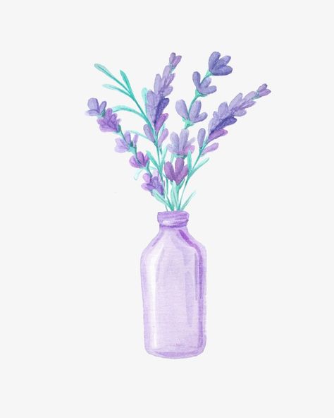 Lavender Aesthetic Flower, Lavender Cartoon, Sketchbook Themes, Lavender Png, Lavender Drawing, Camera Doodle, Pot Image, Flower Lavender, Markers Drawing Ideas