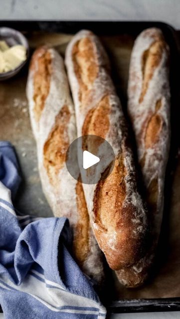 Baguette Bread Sandwich, Baquette Bread Recipes, Baguettes Recipe, Baguette Recipes, French Baguette Recipe, Home Made Puff Pastry, Beautiful Bread, Baguette Recipe, Baguette Bread