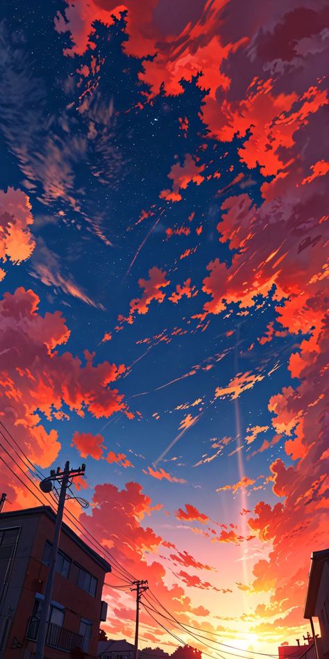 Dreamy Artwork, Serene Landscape, View Wallpaper, Orange Sky, Best Sunset, Orange Wallpaper, Cool Wallpapers Cartoon, Sunset Wallpaper, Cool Wallpapers Art