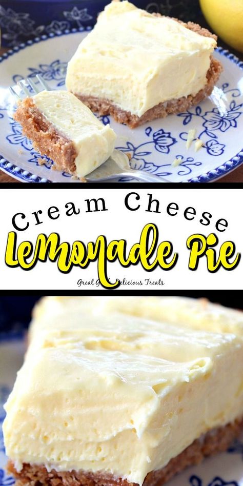 Refrigerator Desserts, Cream Cheese Lemonade Pie, Lemonade Pie, Philadelphia Torte, Smores Dessert, Dessert Oreo, Lemon Dessert, Vegetarian Desserts, Lemon Dessert Recipes