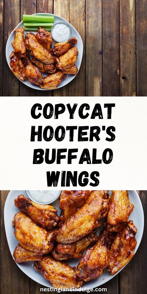 Bring the spicy excitement of Hooter's Buffalo Wings into your kitchen with this easy copycat recipe! Enjoy crispy wings coated in a homemade hot sauce blend, perfect for game days or casual dinners. Quick to prepare, these wings pair wonderfully with celery sticks and your favorite dipping sauce. Gather your friends and family for a flavor-packed meal that's bound to become a favorite. Dive into this recipe and experience the joy of authentic, restaurant-quality buffalo wings at home. Hooters Daytona Wings Recipe, Best Hot Wings Recipe, Hooters Wings Recipe, Wings Recipe Crispy, Fried Buffalo Wings, Hot Wing Sauce Recipe, Rv Snacks, Ground Pork Tacos, Hooters Wings