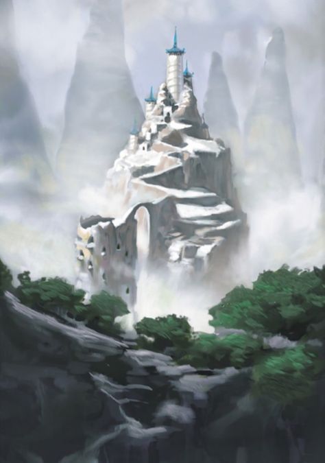 Avatar Scenery, Atla Scenery, Avatar The Last Airbender Art, Castle In The Sky, Avatar Airbender, Avatar World, Aesthetic Japan, Avatar Aang, Fantasy Paintings