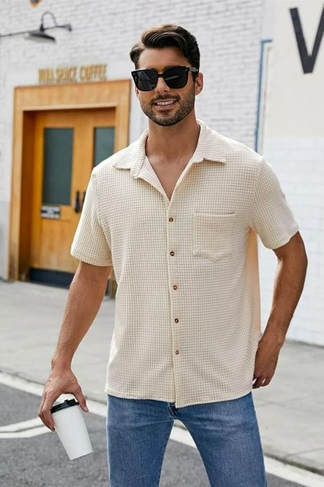 Mens shirts with an old-money aesthetic. Timeless elegance for the modern gentleman. Free shipping on orders over $49 Old Money Shirt, Money Shirt, Knitted Shirt, Modern Gentleman, Old Money Aesthetic, Knit Shirt, Old Money, Gentleman, The Modern