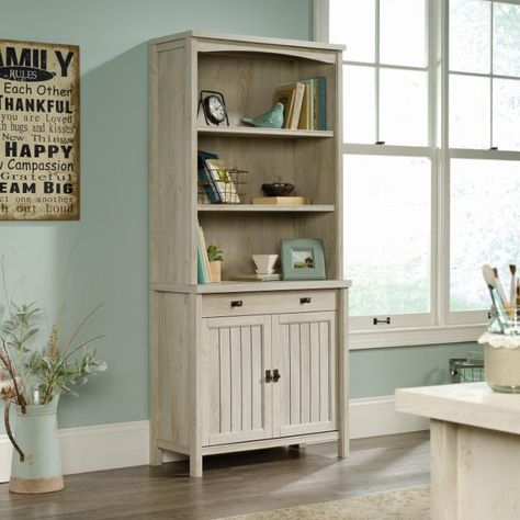 Costa Library Cabinet with Optional Hutch | Hayneedle Library Cabinet, 3 Shelf Bookcase, Commercial Office Furniture, Bookcase Storage, Large Drawers, Laurel Foundry Modern Farmhouse, Base Cabinets, Furniture Manufacturers, Stylish Furniture