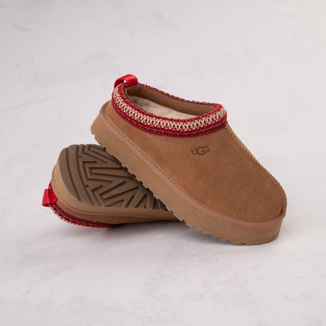 UGG® Tazz Platform Clog - Little Kid / Big Kid - Chestnut | Journeys Ugg Tazz Platform, Ugg Tazz, Ugg Store, Shoe Size Chart Kids, Ugg Tasman Slippers, Shoes And Sandals, Ugg Tasman, Platform Clogs, Ugg Slippers