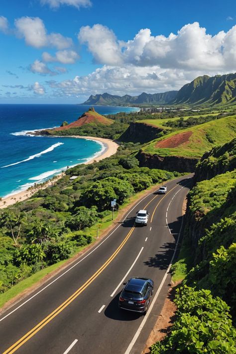 Explore Oahu: The Ultimate Guide to Island Transportation 🚗🚌🚲 S22 Wallpaper, Car Hop, North Shore Oahu, The Sound Of Waves, Island Life Style, Beautiful Landscape Photography, Beach Images, Adventure Style, Public Transportation