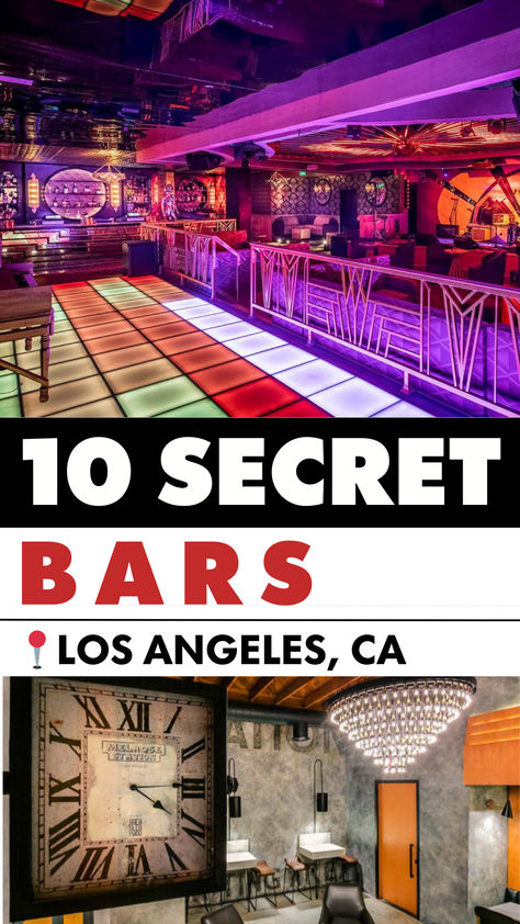 Do you wonder where the city's best hidden bars and speakeasies are located? Find the places that Hollywood's A-listers, Influencers, and local Angelenos disappear for a drink with LA Today's curated list of 10 secret bars in Los Angeles. Hidden Bars, Secret Bar, Los Angeles Food, Hidden Bar, Food Places, Food Drinks, A Drink, Hidden Gems, The Secret