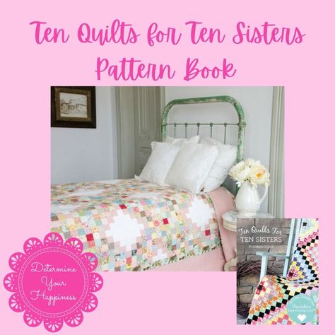 This pattern is called Scrappy Chain and you can find it in Ten Quilts for Ten Sisters. This pattern book comes with 10 beautiful quilt patterns. The book is focused on teaching easy projects that appear difficult. With her beautiful patterns, specially designed for her innovative Easy Piecing Grid interfacing, you can create elaborately pieced quilts in a snap. You can choose from three grid sizes - 1-inch, 1.5-inch, or 2-inch finished squares to create your masterpiece. The Easy Piecing G... Grid Patterns, Pieced Quilts, Grid Pattern, Beautiful Quilts, Quilt Piecing, Pattern Books, Easy Projects, Beautiful Patterns, Quilt Patterns