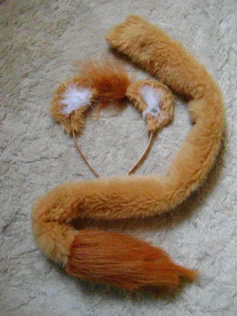 Otter Costume, Squirrel Costume, Lion Ears, Fur Costume, Pet Regression, Squirrel Tail, Lion Costume, Funny Accessories, Woodland Critters