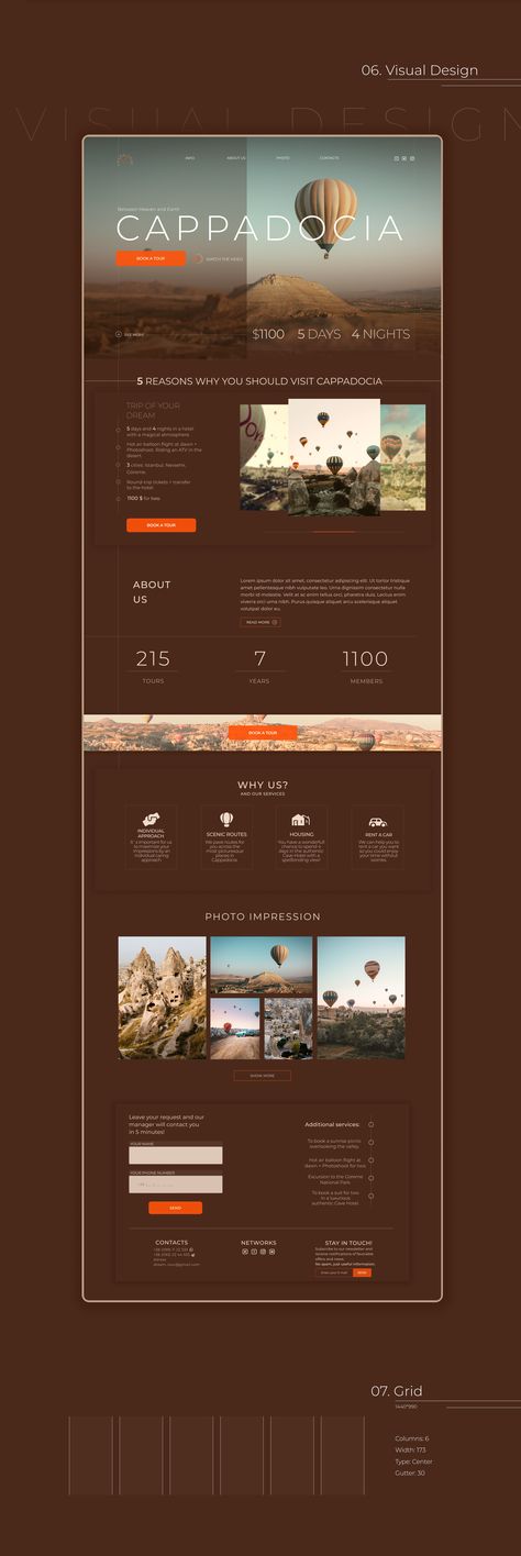 Landing Page for Travel agency. Catalogue Design Templates, Travel Website Templates, Travel Agency Website, Travel Website Design, Agency Website Design, Business Branding Inspiration, Webdesign Inspiration, Shopify Website Design, Web Design Studio