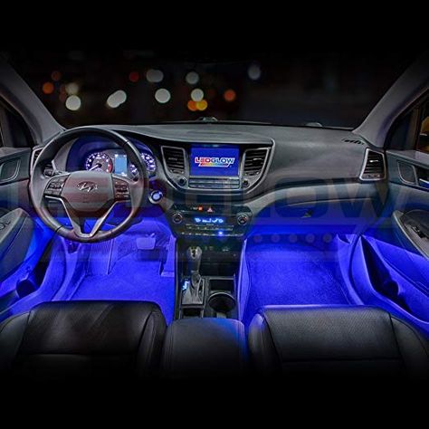 Cool Car Interior Ideas Inspiration, Blue Car Decorations Interior, Blue Car Interior, Avengers Dr, Blue Car Accessories, Bmw 740, Inside Car, Toy Cars For Kids, Blue Led Lights