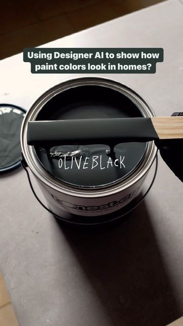 Olive Black Paint, Tonester Paints, Moody Paint Colors, Black Paint Colors, Moody Colors, Dark Home Decor, Goth Home, Dark Home, Bathroom Design Ideas