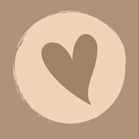 Brown Cover Highlight Instagram, Heart Highlights Cover, Hilight Instagram Cover Brown, Heart Ig Highlight Cover, Heart Icon Instagram Highlight, Brown Ig Highlight Cover, Brown Highlights Instagram Cover, Instagram Icons Brown, Highlight Covers Instagram Brown