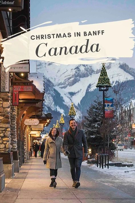 Christmas in Banff National Park is a magical experience. In addition to conquering the snow capped Rockies, there's a castle to explore, sleigh rides and loads of alfresco adventures to put you in the holiday spirit. #Banff #BanffCanada #BanffNationalPark #BanffCanadaWinter #BanffSpringsHotel #ChristmasDecorIdeas #CanadaTravel #FairmontBanffSprings #Rockies #RockiesCanada Travel Banff, Banff Trip, Canada Christmas, Winter Vacations, Alberta Travel, Sleigh Rides, Christmas Destinations, Travel America, Canada Travel Guide