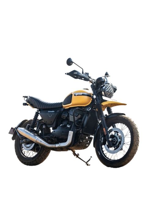 Yezdi Scrambler | 334CC Yezdi Motorcycle Scrambler, Yezdi Bikes, Yezdi Scrambler, Yezdi Motorcycle, Motorcycle Scrambler, Fire Orange, Mean Green, Midnight Blue, Bike