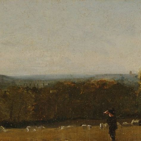 A Shepherd in a Landscape looking across Dedham Vale towards Langham by John Constable Countryside Art, Sheep Art, Picture Frame Art, Vintage Landscape, British Art, English Countryside, Landscape Prints, Art Google, Oil Painting Landscape