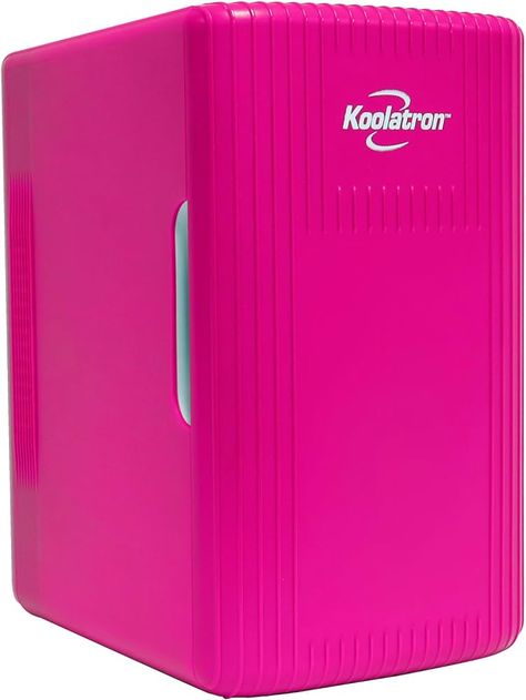 Koolatron Mini Fridge 8 Can Portable Cooler/Warmer, 12V Personal Small Fridge for Bedrooms, Car, Snacks, Drinks, Beauty, Skincare, Desktop, Home, Office, Kids, Travel, Camping, Pink : Amazon.co.uk: Large Appliances Pink Beauty Fridge, Table Top Fridge, Cheap Skincare Mini Fridges, Large Pink Mini Fridge, Frigidaire Mini Fridge Pink, Cheep Mini Fridge For Skincare, Portable Shelves, Fridge Models, Portable Mini Fridge