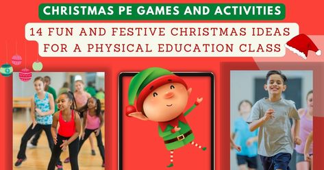 Christmas PE Games and Activities: 14 Fun and Festive Christmas Ideas for a Physical Education Class Christmas Pe Games, Pe Games Middle School, Christmas Gym, Physical Education Lessons, Pe Lessons, Pe Class, Blowing Up Balloons, Pe Games, Gym Games