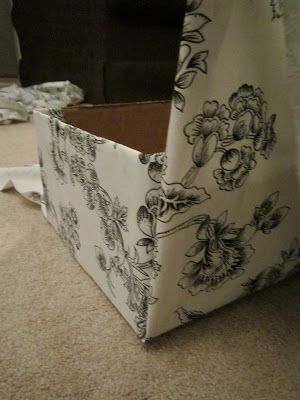 Restoration Beauty: DIY: Storage/Decorative Boxes Fabric Covered Boxes, Cardboard Storage, Canvas Drop Cloths, Diy Storage Boxes, Decorative Storage Boxes, Diy Basket, Diy Cans, Storage Boxes With Lids, Diy Cardboard