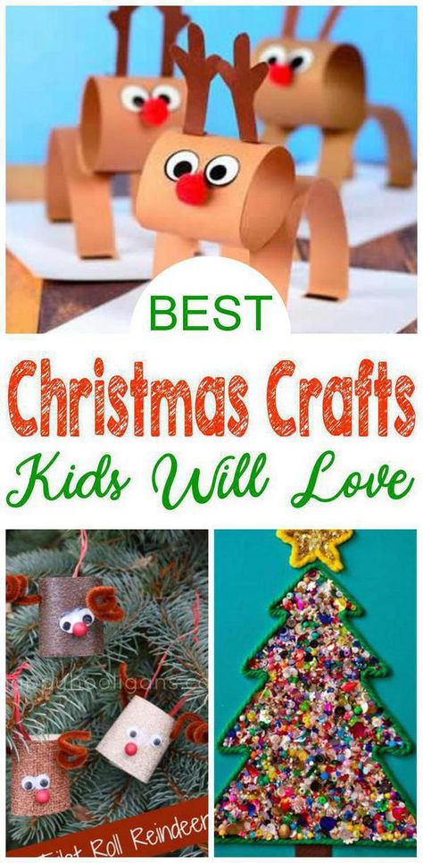 Christmas craft for kids to make! EASY kids Christmas crafts they will love. Great DIY Christmas craft projects children will want to make. Perfect to make at school, preschool & at home. Toddlers & kids can make to give as gifts or fun holiday crafts. Check out all the great Christmas crafts for kids. #christmas #crafts Christmas Craft School Kids, Children’s Christmas Craft Ideas, Christmas Projects Toddlers, Kid Craft Ideas For Christmas, Christmas Craft School Party, Quick Holiday Crafts For Kids, Easy Christmas Arts And Crafts For Kids, Christmas Ornament Crafts For Preschool, Christmas Break Crafts For Kids