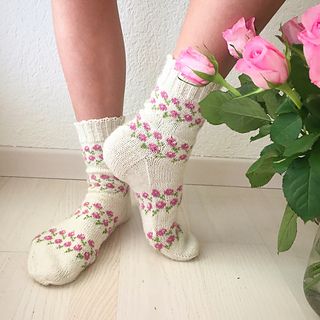 Handdyed Yarn, Ravelry Knitting, Floral Socks, Stone Roses, Socks Pattern, Sock Knitting Patterns, Shawl Patterns, Pattern Store, Sock Patterns