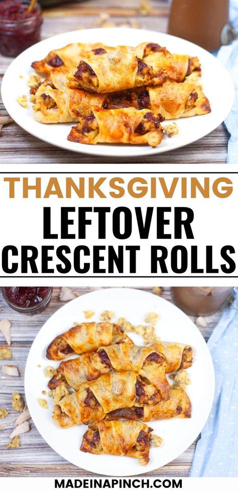 Don Thanksgiving Crescent Rolls, Roll Appetizers, Crescent Roll Appetizers, Easy Lunch Idea, Thanksgiving Favorites, Thanksgiving Leftover, Turkey Leftovers, Dinner Leftovers, Frugal Recipes