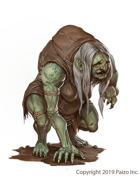 ArtStation - Pathfinder work. Bestiary 2nd Edition. (hags), Matias Tapia Green Hag Art, Green Hag, Dnd Creatures, Pathfinder 2e, Old Hag, Pathfinder Character, D D Monsters, Cool Monsters, Dnd Monsters