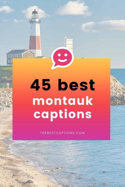 Living your best life in Montauk this summer? We’ve got the #Montauk captions you need for all your lighthouse and beach snaps! Yacht Captions Instagram, Instagram Captions For Lake Days, Lighthouse Captions Instagram, Boat Insta Captions, Ocean Captions Beach, Hamptons Vacation, Montauk Lighthouse, Vacation Captions, Caption For Yourself